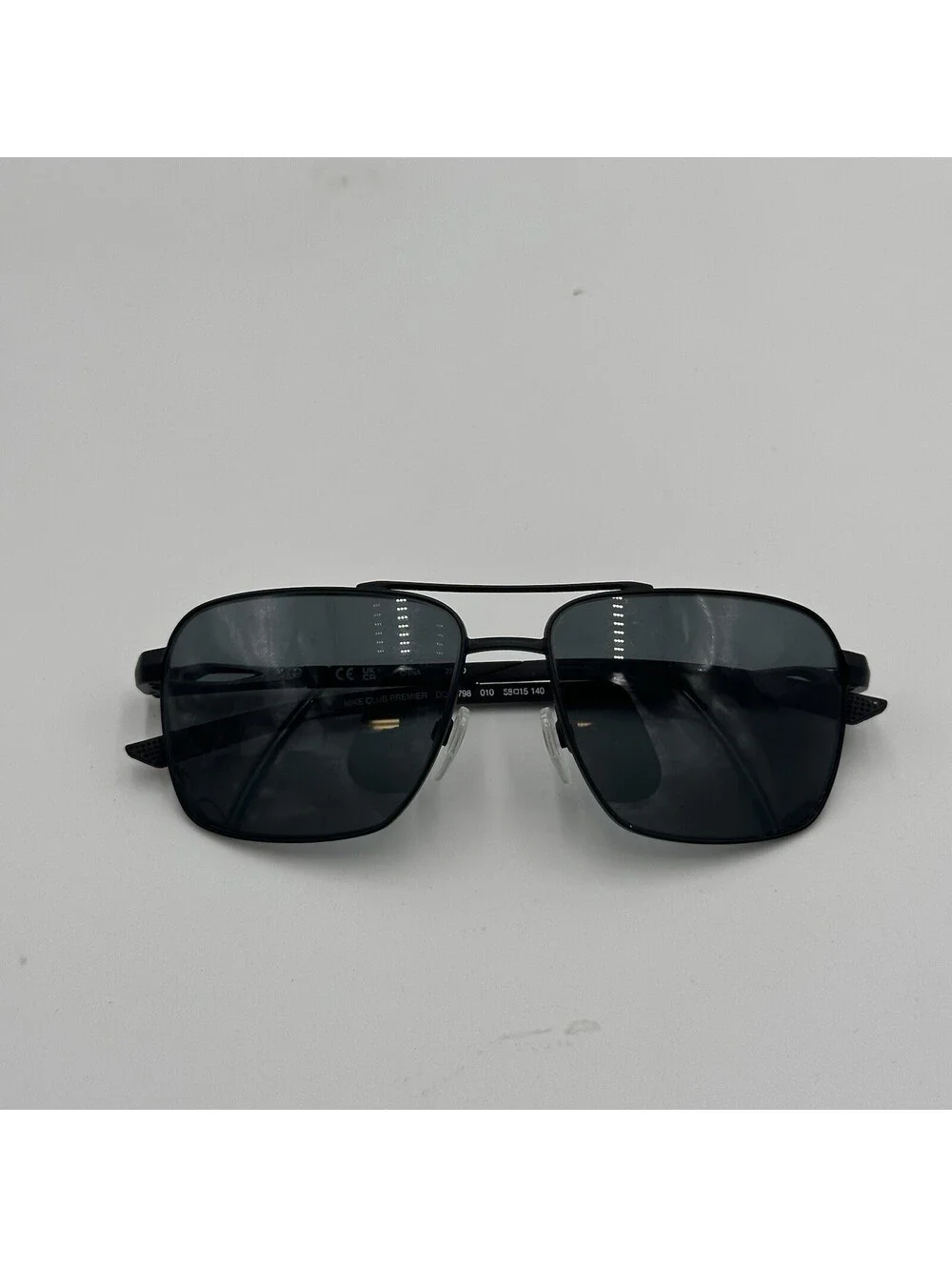 Nike Club Premier DQ0798G 010 Aviator Sunglasses Black Metal Frames Only 58.15